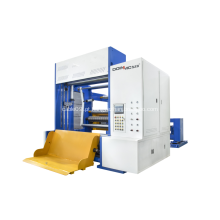 Máquina de corte de papel de rebobinagem de eixo único